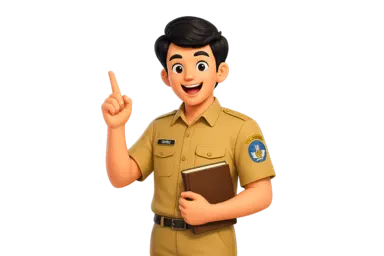 Guru memandu kuis live di kelas. Siswa menjawab dari HP.